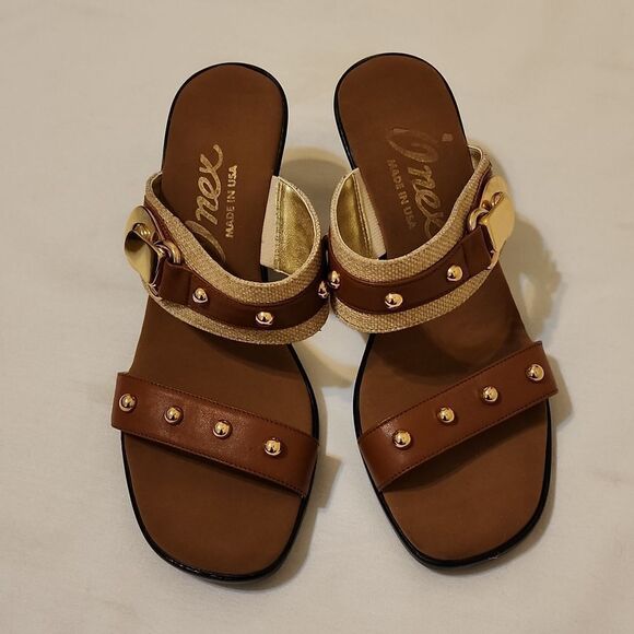 Onex Penelope Slide Brown Size 6 - Picture 1 of 10